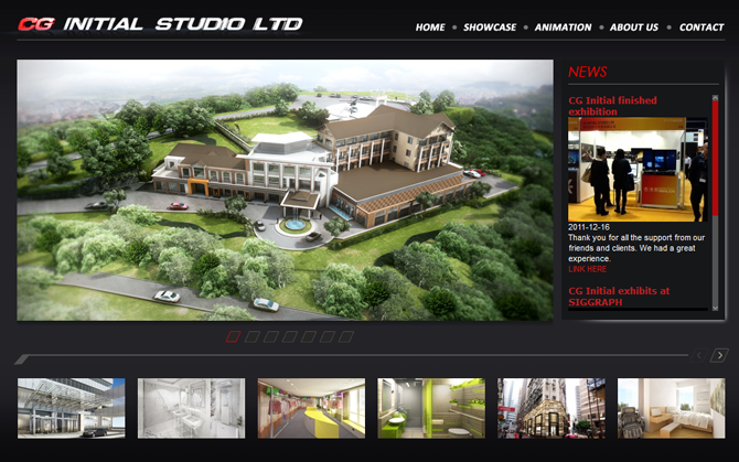 CG initial企業形象網頁設計