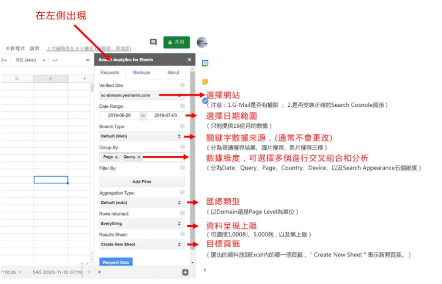 SEO基礎知識：如何利用Search Analytics for Sheets分析關鍵字數據